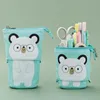 creative student Simple multifunctional cartoon canvas bags pencil case LK001198