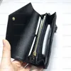 Monederos de cuero genuino de alta calidad Titulares de tarjetas de diseñador de lujo Carteras para hombres Monedero largo original gratis Mujeres Monedero con llave bolsos bolsos Ranura interior para mujer