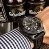 Mechanical Diar Mens Full Black Watch Silikon Automatyczne zegarki 5 atm Wodoodporny wskaźnik Luminous Montre de Luxe 9HG2