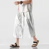 Men's Pants Causal Baggy Chinese Style Draped Harem s Traditional Wide Leg Male Calf Length M 5XL 220826