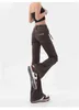 Женские расклешенные джинсы коричневые свободные джинсовые брюки дно прямая высокая талия винтажная модная винтажные брюки хараджуку Джин Femm L220726