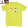 Camiseta LGBT do orgulho gay para homens puro algodão camiseta lésbica homossexual assexual bissexual bissexual 220509