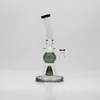 Vidro Bong Waterpipe Hookah Recycler Oil Rigs com bola colorida Percolator 9 polegadas de altura