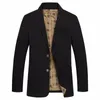 100% katoenen mannen Pak Jacket Knopen Zakken Kaki Groen Zwart Casual Street Wear Spring herfst Male buitenverklaring Slim man Blazer 220527