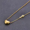 Collares colgantes de calidad superior para mujer, collar de diseñador de lujo, corazón clásico, colgante de amor, joyería de moda de acero de titanio