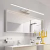 Lampy ścienne Nowoczesne lustro LED Lampa przednia prosta łazienka toaleta czarna kreatywna sypialnia szafka komoda specjalna