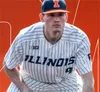 XflspCollege Maillot de baseball personnalisé Illinois Fighting Illini Branden Comia Ryan Hampe 17 Justin Janas 18 Kellen Sarver 25 Nathan Lavender 35 Andrew