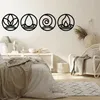 Four Elements Metal Black Iron Art Wall Decor Home Decor Metal Wall Art, Decoração de casa, Decoração de interiores