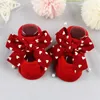 Newborn Indoor Cotton Sock Bow Infant Anti Slip Baby Girl Socks Rubber Soles Baby Boy Floor Socks Spring Autumn 1313 D3