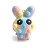 New Product Rabbit Easter Fidget Toys 3D Decompression Ball Silicone Press Finger Bubble Gameplay Anti Stress Toy