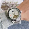 Lyxur för Mens Mechanical Watch Platform Stor svänghjul hela automatiska schweiziska varumärken Genève Wristatches
