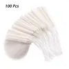 6cm 7.5cm 8cm 100 Pcs/Lot Tea Filter Bags Coffee Tool with Drawstring Natural Unbleached Paper Round Infuser for Loose Sachets C0424