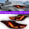 Hyundai Elantra için Araba Kuyruk Işıkları 2011-20 16 GTS Tasarım Arka lambaları LED Dinamik Dönüş Sinyali Ters Işık Sis ve Fren