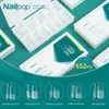 Nailpop marque 552 pièces Fals ongles couverture complète cercueil ongles ensemble PRO Salon manucure presse artificielle sur longueur moyenne 220716