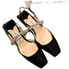 Sandalo estivo Infradito nero per donna Stiletto 39 S Sandali con strass Sandali con tacco spesso Sandles Tacchi Scarpe da donna 220312