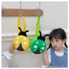 2022 kids cartoon casual change purse children fashion cute ladybug breast bags boys girls eggshell cross-body bag zero wallet F1408