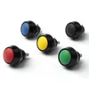 Switch 12mm Waterproof Momentary Colors Alumina Black 1NO Domed Micro Push Button Pin Feet/screw Terminal Reset On-offSwitch