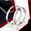 Lussuoso braccialetto braccialetti in acciaio al titanio cacciavite a vite braccialetti di design per uomo donna 4CZ argento braccialetto di fascino rosa gioielli con