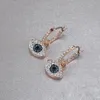 Luxury Charm Pendientes de diamantes Mujer Eyes Diablo Diseñador Joya Animilla de orejas Moda Blanco Cúconia Cúbica Girl18903033