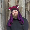 Parti Şapkaları Top Caps Crochet Ahtopus Hat Benzersiz Yumuşak Beanies Cadılar Bayramı Kostüm Cosplay Hatzc1128 için çok iyi bir doğum günü Noel GFT