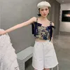 Korobov Japanese Sweet Arrival Women Tops Korean Cartoon Print Slim Tank Top Corset Vintage Bow Ribbon Female Camis 220316