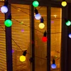 15m USB LED GLOBE FESON BURB OUTDOOR FAIRY STRING LIGHT WALL LAMP GARDEN PATIOクリスマスパーティー装飾220V 110V