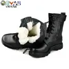 강철 발가락 겨울 군용 가죽 전투 보병 전술적 부츠 Askeri Bot Army Bots Work Men Safety Shoes Y200915