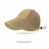 Wide Brim Hats Solid Color Soft Cotton Women Bucket Hat Spring Summer Adjustable Outdoor Beach Sun Foldable Panama CapsWide