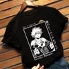 Harajuku anime My Boku Tee No Hero Academia Katsuki Bakugou O-Gobes Mulheres T-shirt Casual Tops engraçados