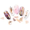 Nail Art Dekorationen Abalone Fragmente Natürliche 3D Shell Gefärbte Fragment Gelpoliermittel Nägel Kunst Dekoration Zubehör WH0619