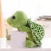 20 см Зеленые большие глаза фаршированные черепахой черепахой плюшевые плюшевые детские подарки подарки для розыгрыша, чтобы дать девушке новый год