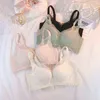 Estate nuove donne insieme del reggiseno senza anello in acciaio traspirante tazza sottile di grandi dimensioni set di biancheria intima di pizzo moda sexy raccolta parte superiore del tubo L220726