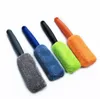 Portable Microfiber Tire Rim Brush Car Wheel Cleaner Cleaning Tool with Plastic Handle SN