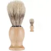 Woody barbe brosse poils rasoir outil homme mâle blaireaux salle de douche accessoires propre maison C0417W