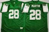 Vintage 28 Curtis Martin 12 Joe Namath Futbol Formaları 73 Joe Klecko 90 Dennis Byrd 99 Mark Gastineau 85 Wesley Walker 80 Wayne Chrebet Yeşil Jersey Erkek