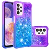 Bling Flowing Quicksand Custodie Liquid Gradient Glitter TPU Angoli rinforzati per Samsung S22 Plus Ultra A03S A21S A02S A12 A32 A42 A52 A72 A22 A13 4G 5G A23 A33 A53 A73