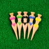 5 pcs nouveautés sexy dame bikini fille golf tees fournitures en plastique pour les accessoires de conducteur