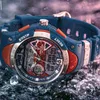 Relojes de pulsera Hombres Relojes digitales Causal Moda Deporte Reloj de pulsera Reloj de cuarzo impermeable al aire libre Relogio Masculino Cinturón Caja de regalo Relojes de pulsera