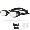 Männer Frauen Silikon Galvanisieren Beschichtung Schwimmbrille Anti Fog UV Schutz Schwimmbrille Wasserdichte Brillen Ohne Box G220422