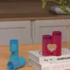 틸라이트 양초 홀더 수지 곰팡이 심장 모양 촛대 실리콘 몰드 에폭시 캐스팅 DIY 크리스탈 캔들 홈 파티 장식