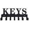 Hooks Rails Metalen sleutelhouder Haak voor muur decoratieve organizer rackhanger met 7 gang voordeur entryway OfficeHooks