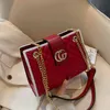 70% factory online sale Small embroidered thread Single Shoulder chain texture bag red style