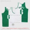 Custom Mitchell and Ness 1962-63 Bill Basketball 6 Russell Jerseys Stitched White Green Black Retro Russell Legend Vintage Jersey Size S-6XL man women skirt youth KID