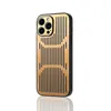 Dissipação de calor Casos de telefone respiráveis ​​para iPhone 11 12 13 Pro Max 7 8 mais xr x xs Max Metal Lens Protection