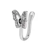 Kristall Schmetterling Fake Nasenring Nicht Piercing Clip On Nasenring Indischer Stil Nasenmanschette Piercing Septum Nariz Schmuck GC856