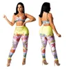 Fashion Women's Two Piece Pants Suits with starfish & shell Digital Printing Popular sexy Style 2Pieces Suit Tracksuit Women Winter Outfits Women Clothing 7034