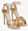 2022 Luxe Summer Rosie Plateforme Sandales Chaussures Pour Femmes Sangles Tubulaires Pompes Romantiques Robe De Mariée Robe Dame Élégante Talons Hauts