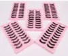 Curly Crisscross Épais 3D Faux Cils Extensions D Curved Hand Made Multilayer Fake Lashes Soft Vivid Full Strip Lashes 6 Modèles Disponibles DHL