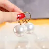 Dingle ljuskronor stor simulerad pearl örhänge för kvinnor koreanska vatten droppörhängen personlighet enkel trendig kvinnlig juvelrydangle