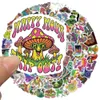 100PCS Skateboard Stickers aesthetics frog mushroom For Car Laptop iPad Bicycle Motorcycle Helmet Guitar PS4 Phone fridge Decals PVC water bottle Sticker